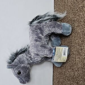 NEW Ganz Webkinz Plush GREY ARABIAN HM098 HORSE Sealed with Code